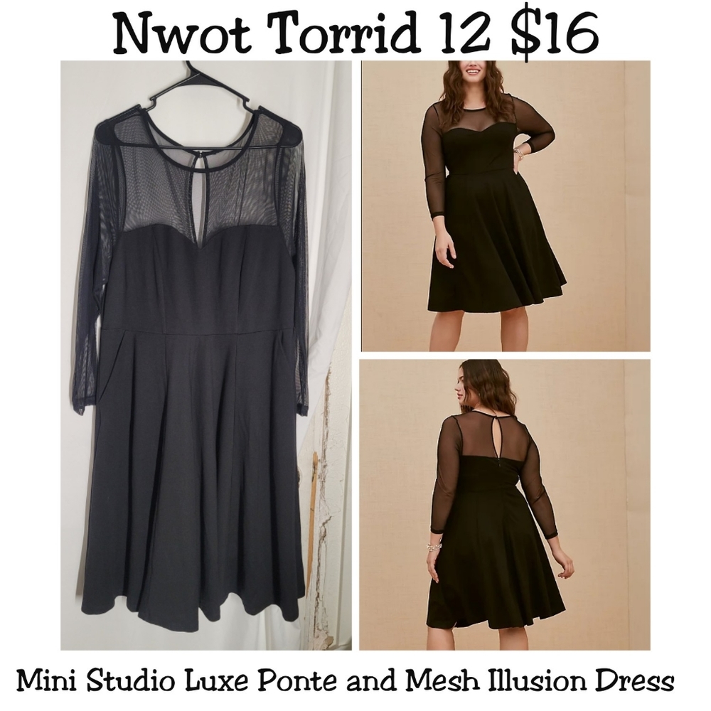 Torrid black dress 12